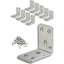 Şanal 10 Adet L Köşebent, 45X45X30 Mm, 2 mm Kalınlık ile Duvara Sabitleme Aparatı