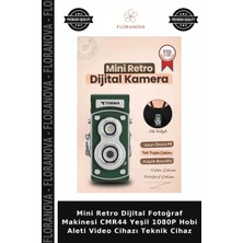 Floranova Mini Retro Dijital Fotoğraf Makinesi CMR44 Yeşil 1080P Hobi Aleti Video Cihazı Teknik Cihaz