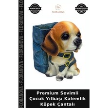 Floranova Premium Sevimli Çocuk Yılbaşı Kalemlik Köpek Çantalı