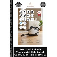 Floranova Özel Seri Buharlı Temizleyici Halı Koltuk CB08C Alan Temizleme Ev