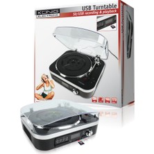 Vionna König HAV-TT25USB Plak (Çalar) Hoparlör (Sd-Kart Yuvası, USB 2.0)