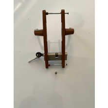 Windoform Window Form Pimapen Alüminyum Kapı Kolu Orta Barel Kilit Dahildir Üstün Kalite Alüminyum Malzeme Montaj Vidaları Dahildir Renk Kahverengi