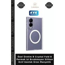 Floranova Özel Üretim B Crystal Fold 8 Parmak Izi Bırakmayan Silikon Kılıf Günlük Ürün Manyetik