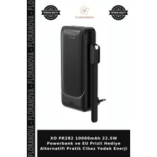 Floranova Xo PR282 10000MAH 22.5W Powerbank ve Eu Prizli Hediye Alternatifi Pratik Cihaz Yedek Enerji