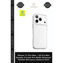 Floranova iPhone 17 Pro Max / 18 Pro Max Uyumlu Crystal Pro Mobil Aksesuar Telefon Koruyucu Kamera Kılıfı