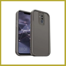 Bezos Huawei Mate 20 Lite Uyumlu Kılıf Viera Silikon - Gri Bcks