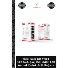 Floranova Özel Seri Xo YH04 1200MA Şarj Edilebilir LED Ampul Yedek Acil Mağaza