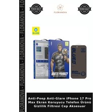 Floranova Anti-Peep Anti-Glare iPhone 17 Pro Max Ekran Koruyucu Telefon Ürünü Gizlilik Filtresi Cep Aksesuar