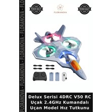 Floranova Delux Serisi 4drc V50 Rc Uçak 2.4ghz Kumandalı Uçan Model Hız Tutkunu