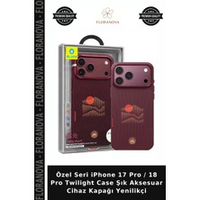 Floranova Özel Seri iPhone 17 Pro / 18 Pro Twilight Case Şık Aksesuar Cihaz Kapağı Yenilikçi