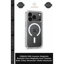 Floranova Findx9 Pro Uyumlu Magsafe Özellikli Sert Magsafe Kılıf Telefon Kabı Cihaz Aksesuarı Mobil Aksesuar