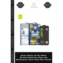 Floranova Blueo iPhone 18 Pro Matte Ar Anti-Reflective Glass Cep Aksesuarları Akıllı Cihaz Mat Yüzeyli