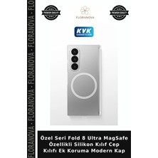 Floranova Özel Seri Fold 8 Ultra Magsafe Özellikli Silikon Kılıf Cep Kılıfı Ek Koruma Modern Kap