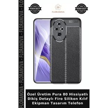 Floranova Özel Üretim Pura 80 Hissiyatlı Dikiş Detaylı Firo Silikon Kılıf Ekipman Tasarım Telefon