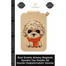 Floranova Özel Üretim Nimmy Magsafe Uyumlu Toy Poodle 3D Standlı Değiştirilebilir Günlük