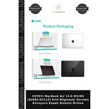 Floranova Coteci MacBook Air 13.6 M2/m3 (A2681/A3113) Kılıf Bilgisayar Koruma Koruyucu Kapak Dizüstü Örtüsü