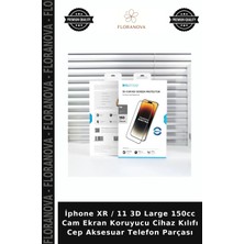 Floranova Iphone Xr / 11 3D Large 150CC Cam Ekran Koruyucu Cihaz Kılıfı Cep Aksesuar Telefon Parçası