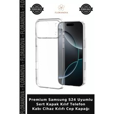 Floranova Premium Samsung S24 Uyumlu Sert Kapak Kılıf Telefon Kabı Cihaz Kılıfı Cep Kapağı