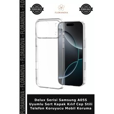 Floranova Delux Serisi Samsung A05S Uyumlu Sert Kapak Kılıf Cep Stili Telefon Koruyucu Mobil Koruma