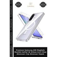Floranova Premium Samsung A06 Magsafe Özellikli Şeffaf Iq Silikon Kılıf Cihaz Aksesuarı Cep Aksesuar Kapak