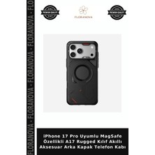 Floranova iPhone 17 Pro Uyumlu Magsafe Özellikli A17 Rugged Kılıf Akıllı Aksesuar Arka Kapak Telefon Kabı