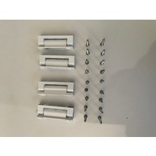 Pimapen Kapı Pencere Menteşesi 75MM Üstün Malzeme Çelik'ten Üretilmiştir Pakette 4 Adet Vardır Montaj Vidaları Dahildir Beyaz