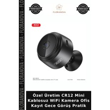Floranova Özel Üretim CR12 Mini Kablosuz Wifi Kamera Ofis Kayıt Gece Görüş Pratik