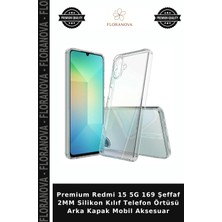 Floranova Premium Redmi 15 5g 169 Şeffaf 2mm Silikon Kılıf Telefon Örtüsü Arka Kapak Mobil Aksesuar