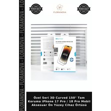 Floranova Özel Seri 3D Curved 150° Tam Koruma iPhone 17 Pro / 18 Pro Mobil Aksesuar Ön Yüzey Cihaz Örtüsü