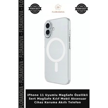 Floranova iPhone 11 Uyumlu Magsafe Özellikli Sert Magsafe Kılıf Mobil Aksesuar Cihaz Koruma Akıllı Telefon