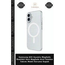 Floranova Samsung A55 Uyumlu Magsafe Özellikli Sert Magsafe Kılıf Telefon Takımı Mobil Koruma Kapak
