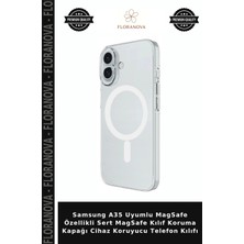 Floranova Samsung A35 Uyumlu Magsafe Özellikli Sert Magsafe Kılıf Koruma Kapağı Cihaz Koruyucu Telefon Kılıfı