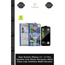 Floranova Özel Üretim iPhone 17 / 17 Pro Uyumlu Cam Ekran Koruyucu Akıllı Cihaz Cep Telefonu Mobil Koruma