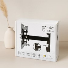 Hareketli Tv Duvar Askısı 27-42 Inç 20KG 180°