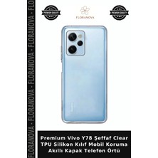 Floranova Premium Vivo Y78 Şeffaf Clear Tpu Silikon Kılıf Mobil Koruma Akıllı Kapak Telefon Örtü