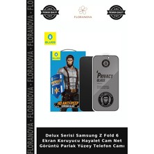 Floranova Delux Serisi Samsung Z Fold 6 Ekran Koruyucu Hayalet Cam Net Görüntü Parlak Yüzey Telefon Camı