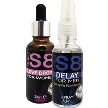 Stımul8 (S8) Erkeğe DELAY30 Mlsprey + Kadına Ekstradestek Özel Uyarıcıdamıa 30 ml