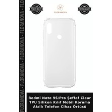 Floranova Redmi Note 9s/pro Şeffaf Clear Tpu Silikon Kılıf Mobil Koruma Akıllı Telefon Cihaz Örtüsü