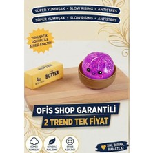 Ofis Shop 2'li Trend Çin Mantısı ve Butter Tereyağı Squishy Seti Antistres Oyuncak