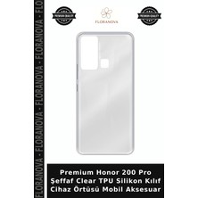 Floranova Premium Honor 200 Pro Şeffaf Clear Tpu Silikon Kılıf Cihaz Örtüsü Mobil Aksesuar