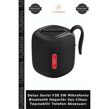 Floranova Delux Serisi F38 5W Mikrofonlu Bluetooth Hoparlör Ses Cihazı Taşınabilir Telefon Aksesuarı