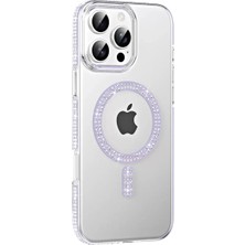 Joko Apple Iphone 16 Pro Move Taşlı Magsafe Kapak - Lila