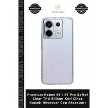 Floranova Premium Redmi 9t / 9t Pro Şeffaf Clear Tpu Silikon Kılıf Cihaz Kapağı Aksesuar Cep Aksesuarı