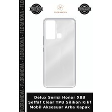 Floranova Delux Serisi Honor X8B Şeffaf Clear Tpu Silikon Kılıf Mobil Aksesuar Arka Kapak