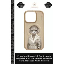 Floranova Premium iPhone 16 Pro Uyumlu Magsafe Kılıf 3D Günlük Kullanım Tarz Aksesuar Akıllı Telefon