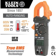Str Store CL220 Dijital Pens Ampermetre, Otomatik Aralık Ayarlı 400 Amper Ac, Ac/dc Gerilim, Trms, Direnç, Süreklilik, Ncvt Algılama ve Sıcaklık Ölçümü