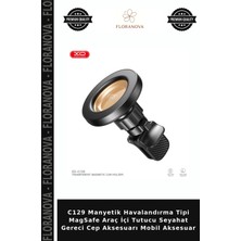 Floranova C129 Manyetik Havalandırma Tipi Magsafe Araç Içi Tutucu Seyahat Gereci Cep Aksesuarı Mobil Aksesuar