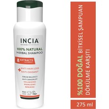 Str Store %100 Doğal Saç Dökülmesine Karşı Etkili Şampuan 8 Değerli Bitki Ekstresi Vegan 275 ml