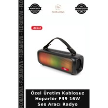 Floranova Özel Üretim Kablosuz Hoparlör F39 16W Ses Aracı Radyo