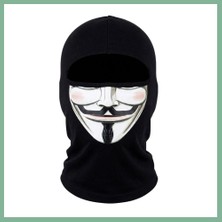 Bşk Virgo Unisex Anonymous Baskılı Balaklava 1 Adet Tek Beden Viskoz Kask Içi Motosiklet Maskesi · Renk: Siyah · Beden: Standart BSK2026